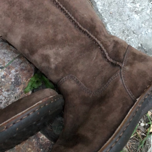 Ugg Boots-Tall Suede Uppers-Chocolate Brown-Sz 5 - Picture 12 of 17